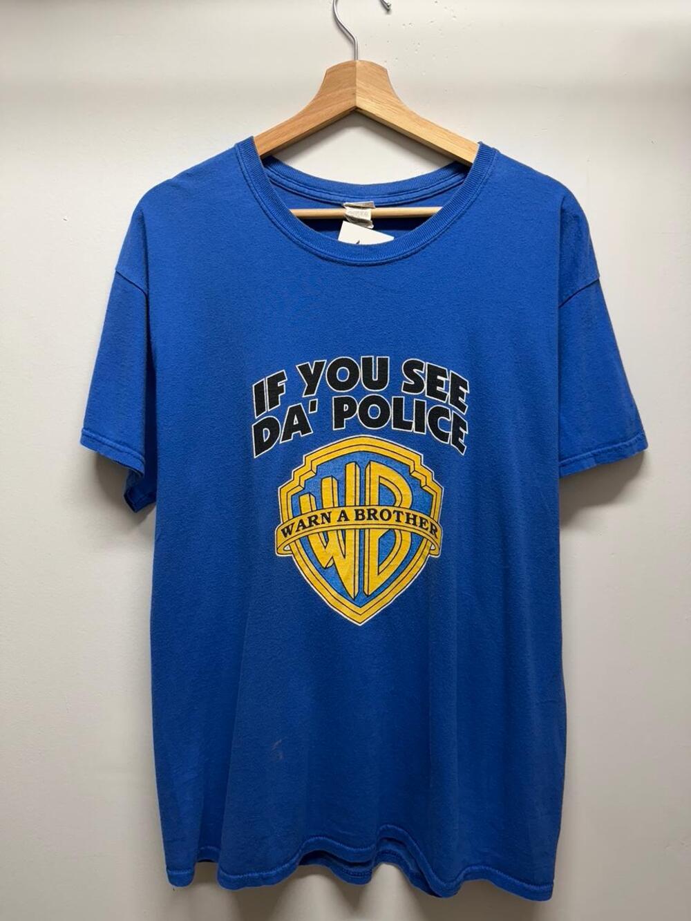 "If You See Da' Police Warn A Brother" WB Parody Graphic Tee